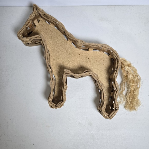 Handmade Other - Vine Tique Handmade Texas Basket, Equestrian Decor, Horse Shaped Basket